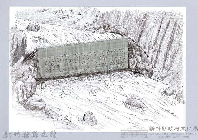 狩獵用具漁用-49竹墻排捕魚裝置藏品圖，第1張