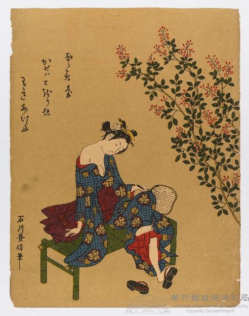 石川豐信繪《cooling Off in the Evening》藏品圖，第1張