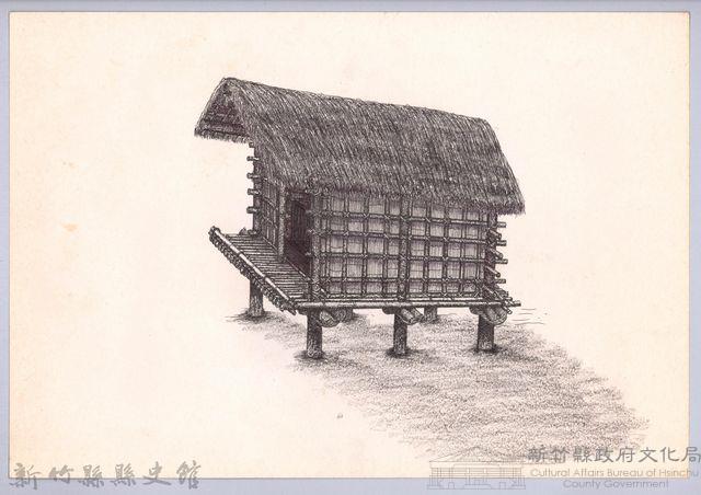 六柱穀倉-19六柱穀倉側開式的搭建16-1：安置門片完成圖(無門片)藏品圖，第1張