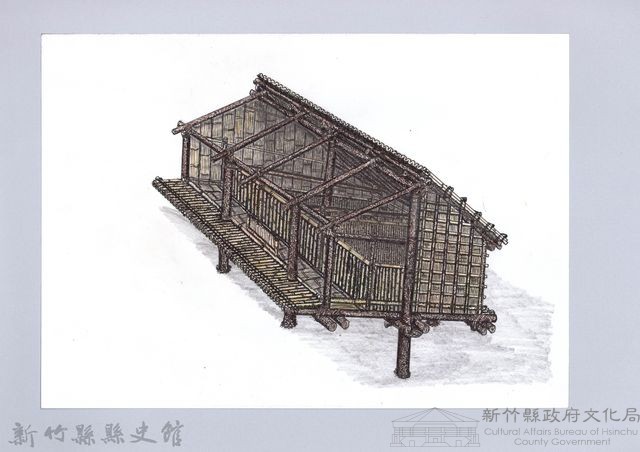 七柱穀倉-22七柱穀倉尖頂式的搭建14-2：隔間搭設完成圖藏品圖，第1張