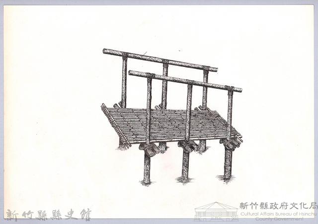 六柱穀倉-4六柱穀倉側開式的搭建4：放邊樑藏品圖，第1張