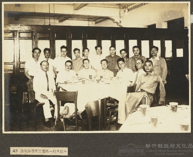 滿鐵參事天野囑託送行紀念照藏品圖，第1張