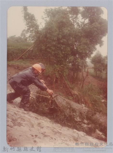 林保仁縣長主政照片：新竹縣芎林堤防防汛搶救演習-9藏品圖，第1張