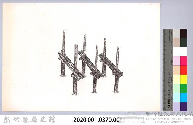 六柱穀倉-2六柱穀倉側開式的搭建2：立床桿藏品圖，第2張