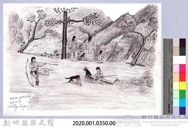 黑帶巴彥畫冊-41分配狩獵的崗位藏品圖，第2張