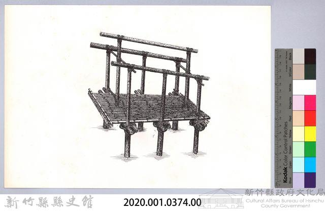 六柱穀倉-6六柱穀倉側開式的搭建6：放大樑藏品圖，第2張