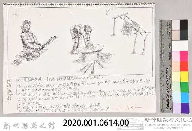 泰雅文化探索-13紡紗過程藏品圖，第2張