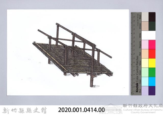 七柱穀倉-9七柱穀倉尖頂式的搭建5：架上橫桿藏品圖，第2張