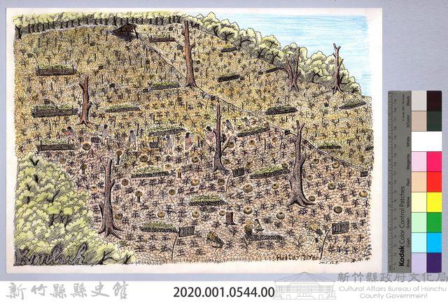 黑帶巴彥畫冊-27穀類生產之收割及揹運藏品圖，第2張