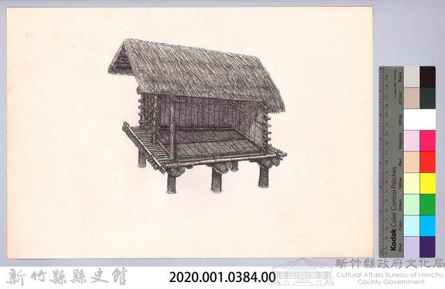 六柱穀倉-16六柱穀倉側開式的搭建14：鋪牆壁藏品圖，第2張