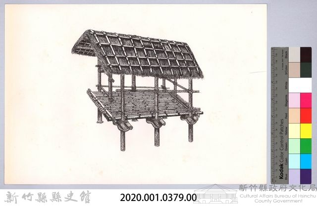 六柱穀倉-11六柱穀倉側開式的搭建10-1：立部分牆木藏品圖，第2張