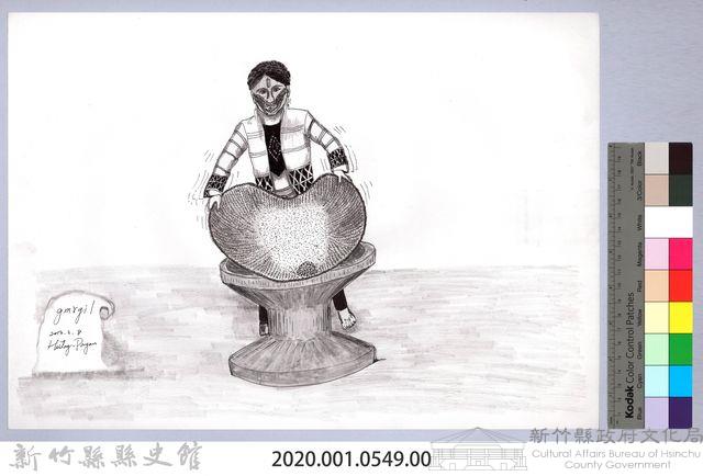 黑帶巴彥畫冊-33穀類入倉4-2：去糠藏品圖，第2張