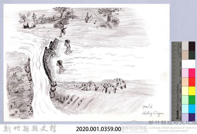 黑帶巴彥畫冊-56淺水摸魚法藏品圖，第2張