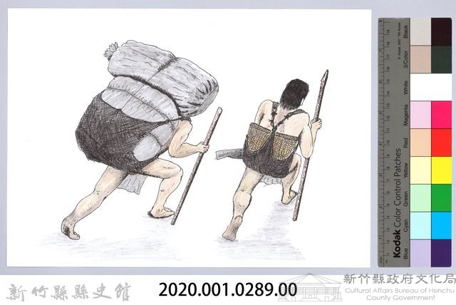 狩獵用具漁用-1揹袋使用法藏品圖，第2張