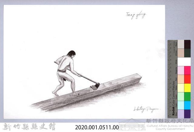 黑帶巴彥畫冊-63木料取得與加工3：木料修整藏品圖，第2張