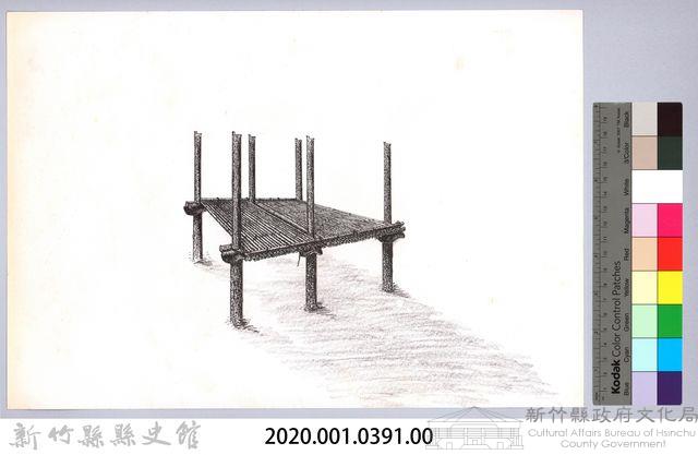 六柱穀倉-23六柱穀倉前開式的搭建3：鋪架台藏品圖，第2張