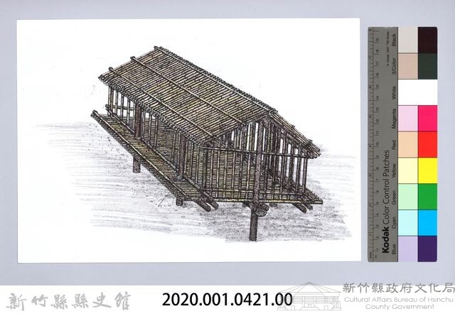 七柱穀倉-16七柱穀倉尖頂式的搭建11：立直牆骨藏品圖，第2張