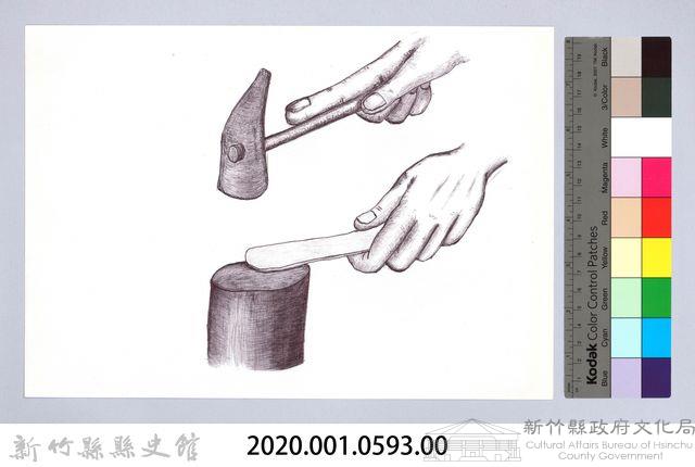 狩獵用具漁用-65製作口簧琴3：敲打簧片藏品圖，第2張