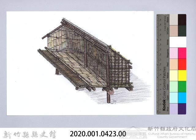 七柱穀倉-18七柱穀倉尖頂式的搭建13：鋪牆壁和地板藏品圖，第2張