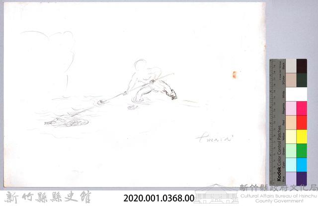黑帶巴彥圖稿-8撈魚藏品圖，第2張