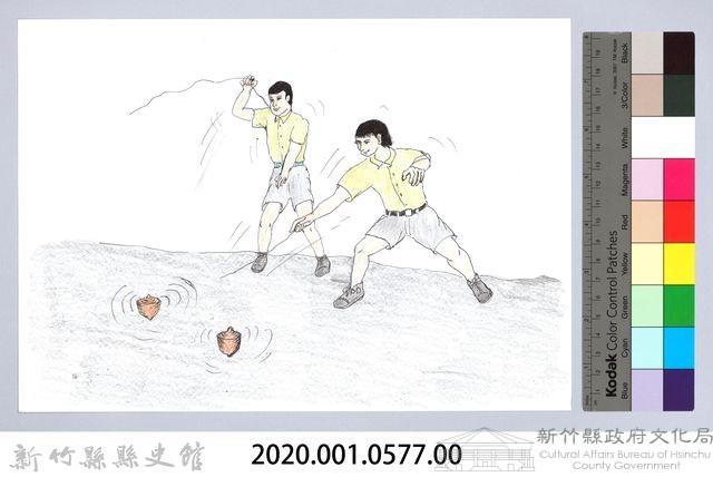 記憶中桃山村童玩的演進-7玩陀螺藏品圖，第2張