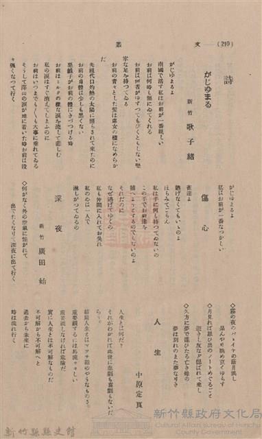 新竹州時報 創刊號藏品圖，第208張