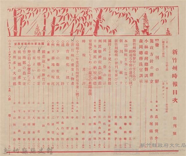 新竹州時報 創刊號藏品圖，第3張