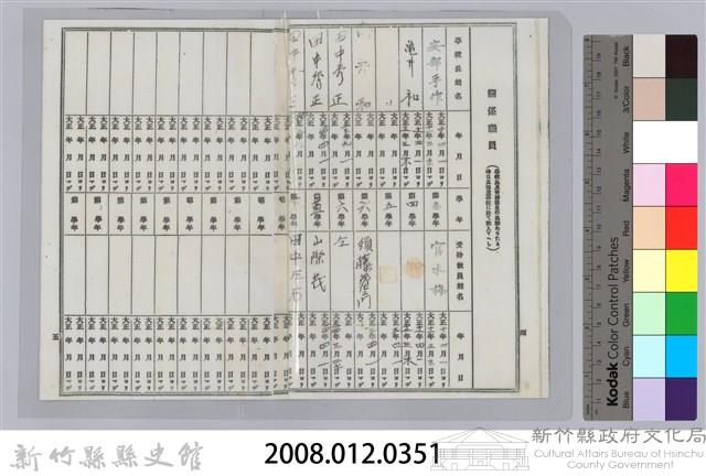 劉榮宗公學校家庭通信簿內頁-3藏品圖，第3張