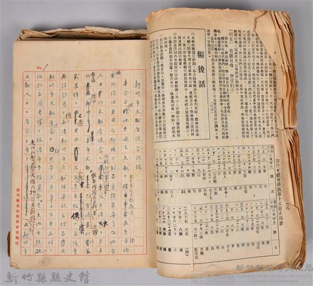 新竹文獻會通訊第015號(手稿附刊印本)藏品圖，第5張