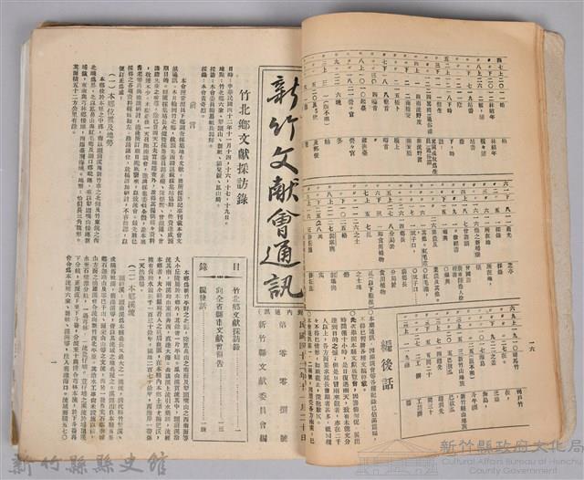 新竹文獻會通訊採集站長置(刊印本)藏品圖，第5張
