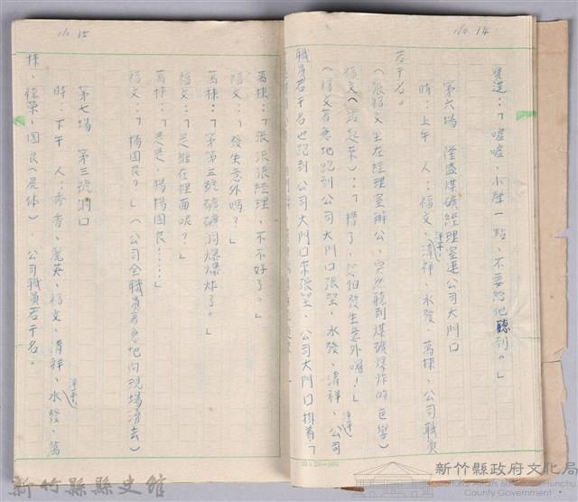 〈黃金之謎〉劇本手稿藏品圖，第5張