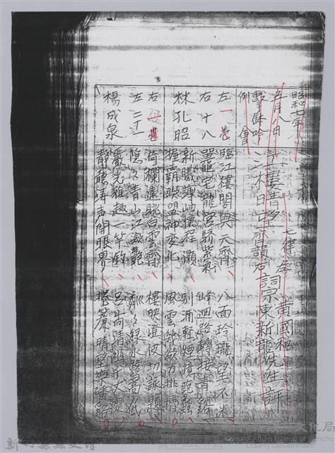 林柏燕輯註：「大新吟社」原稿複印本─五十藏品圖，第2張