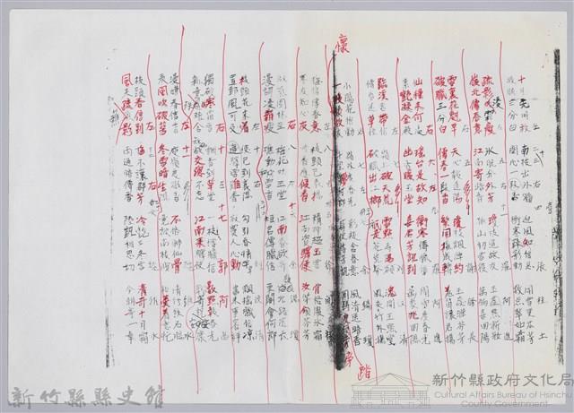 林柏燕輯註：「大新吟社」原稿複印本─七十藏品圖，第2張