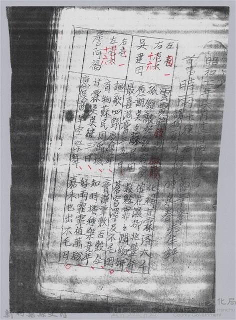 林柏燕輯註：「大新吟社」原稿複印本─五十三藏品圖，第2張