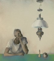 美國鄉村的孤單老人的圖片