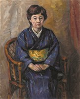 阿部婦人像藏品圖，第1張
