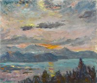 夕陽(太浩，美國)藏品圖，第1張