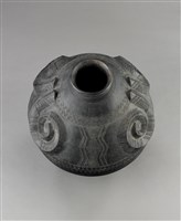 Handmade Traditional Ceramic Pot: Courage of Others Collection Image, Figure 3, Total 3 Figures