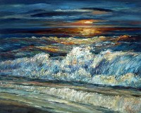 彩霞激浪飛的圖片