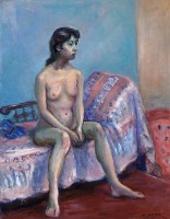 床邊裸婦藏品圖，第1張