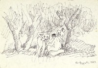 鋼筆人物素描NO.45的圖片