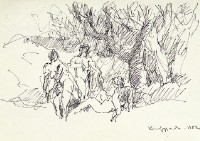 鋼筆人物素描NO.46藏品圖，第1張