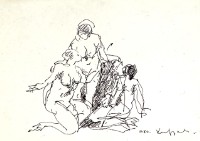 鋼筆人物素描NO.48藏品圖，第1張