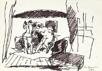 鋼筆人物素描NO.50藏品圖，第1張