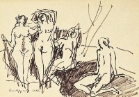 鋼筆人物素描NO.51藏品圖，第1張