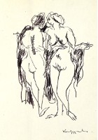 鋼筆人物素描NO.55藏品圖，第1張