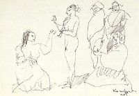 鋼筆人物素描NO.59藏品圖，第1張