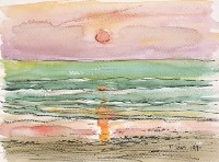 峇里島落日藏品圖，第1張