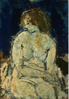 坐著的裸女藏品圖，第1張
