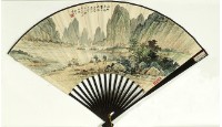 山水成扇的圖片